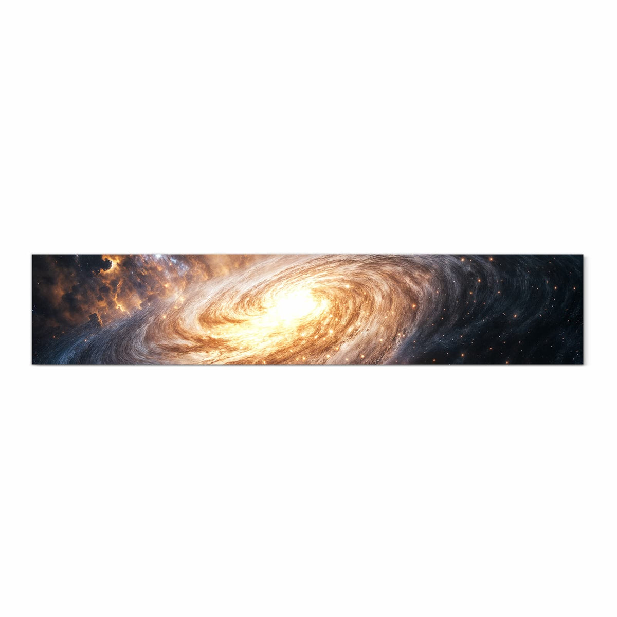 Bodenschonender rutschfester Küchenteppich mit Motiv Galaxie Nachthimmel in Frontansicht