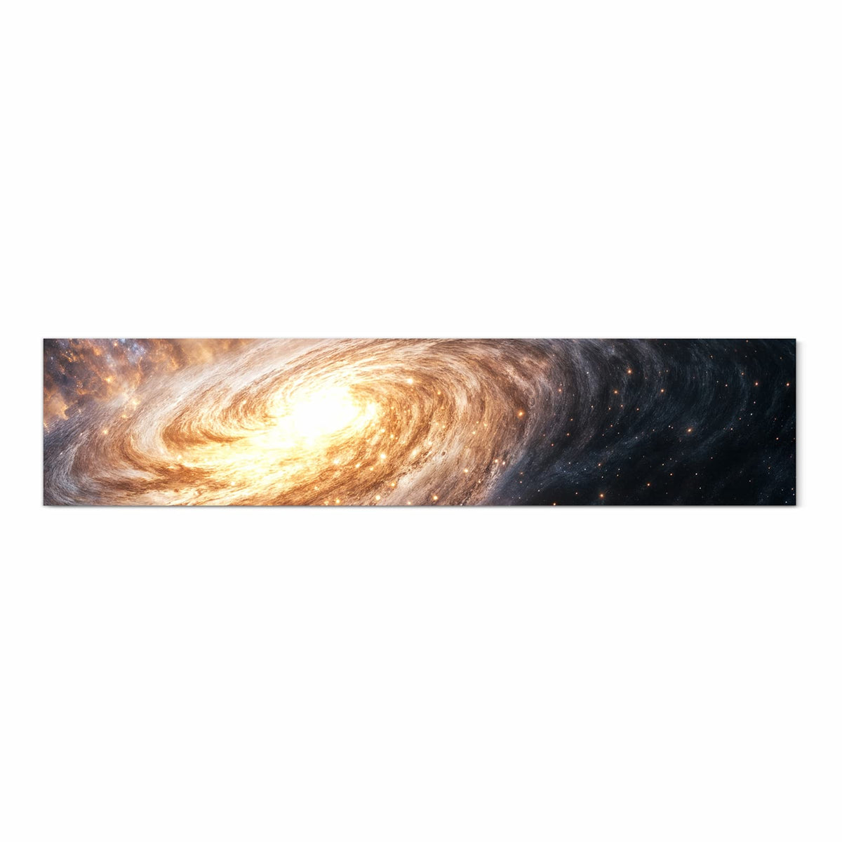 Waschbarer Teppich für Esstisch mit Motiv Galaxie Nachthimmel in Frontansicht für Ordnung
