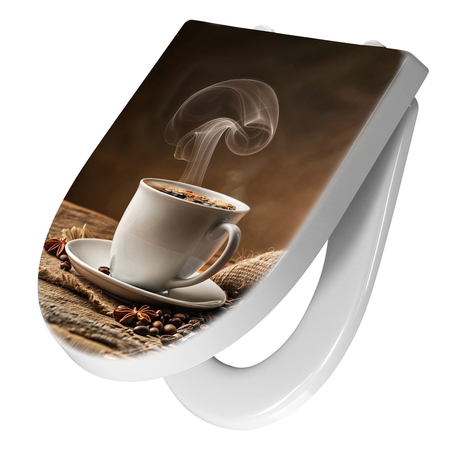WC-Sitz mit Absenkautomatik Sanfte Kaffeegenuss