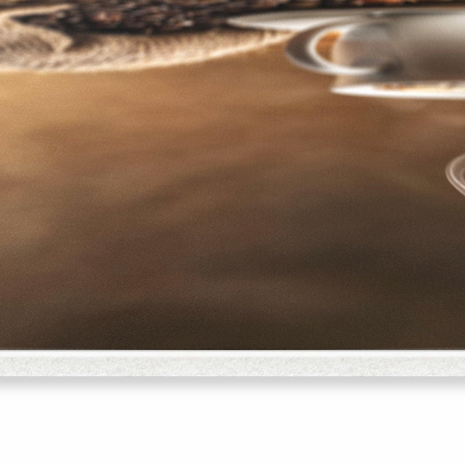 Bodenschonender Küchenläufer mit Motiv Sanfte Kaffeegenuss in seitlicher Ansicht