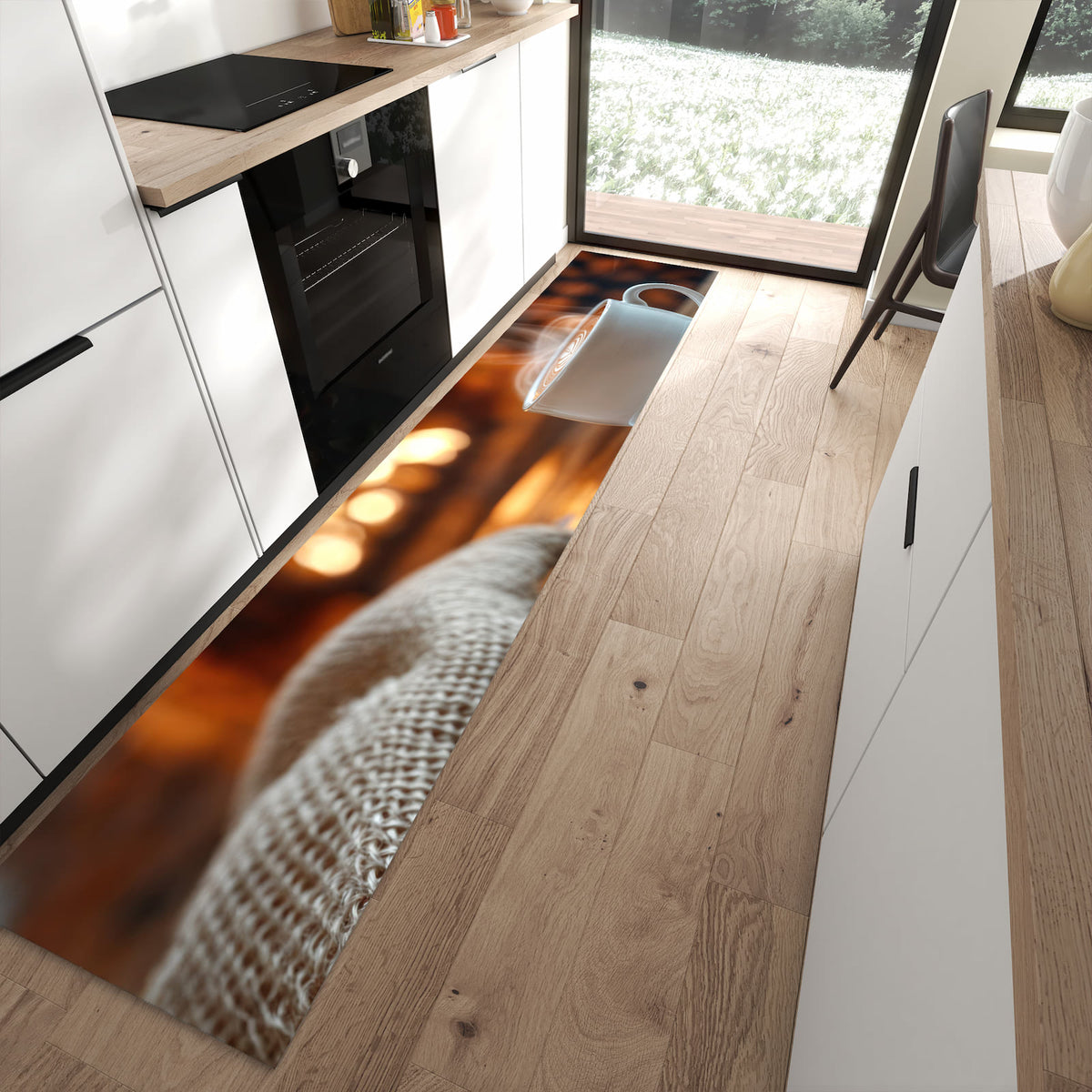 13 Größen – von 60 × 90 bis 80 × 300 cm – Küchenläufer - Kaffee am Kaminfeuer