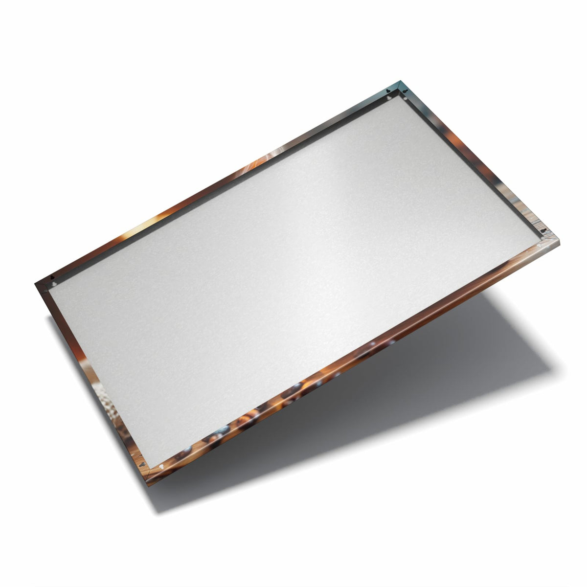 Nur 7 mm – liegt eng an der Wand – Metall Magnettafel - Kaffee am Kaminfeuer