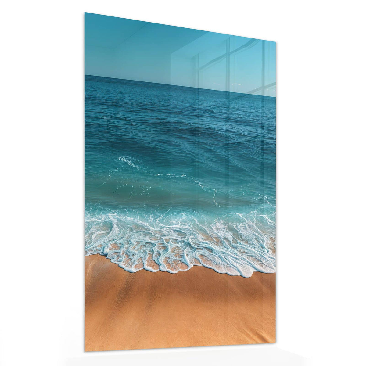 11 Größen – von 30 × 60 bis 60 × 150 cm – Wandbild - Azurblaues Meer - Hochformat