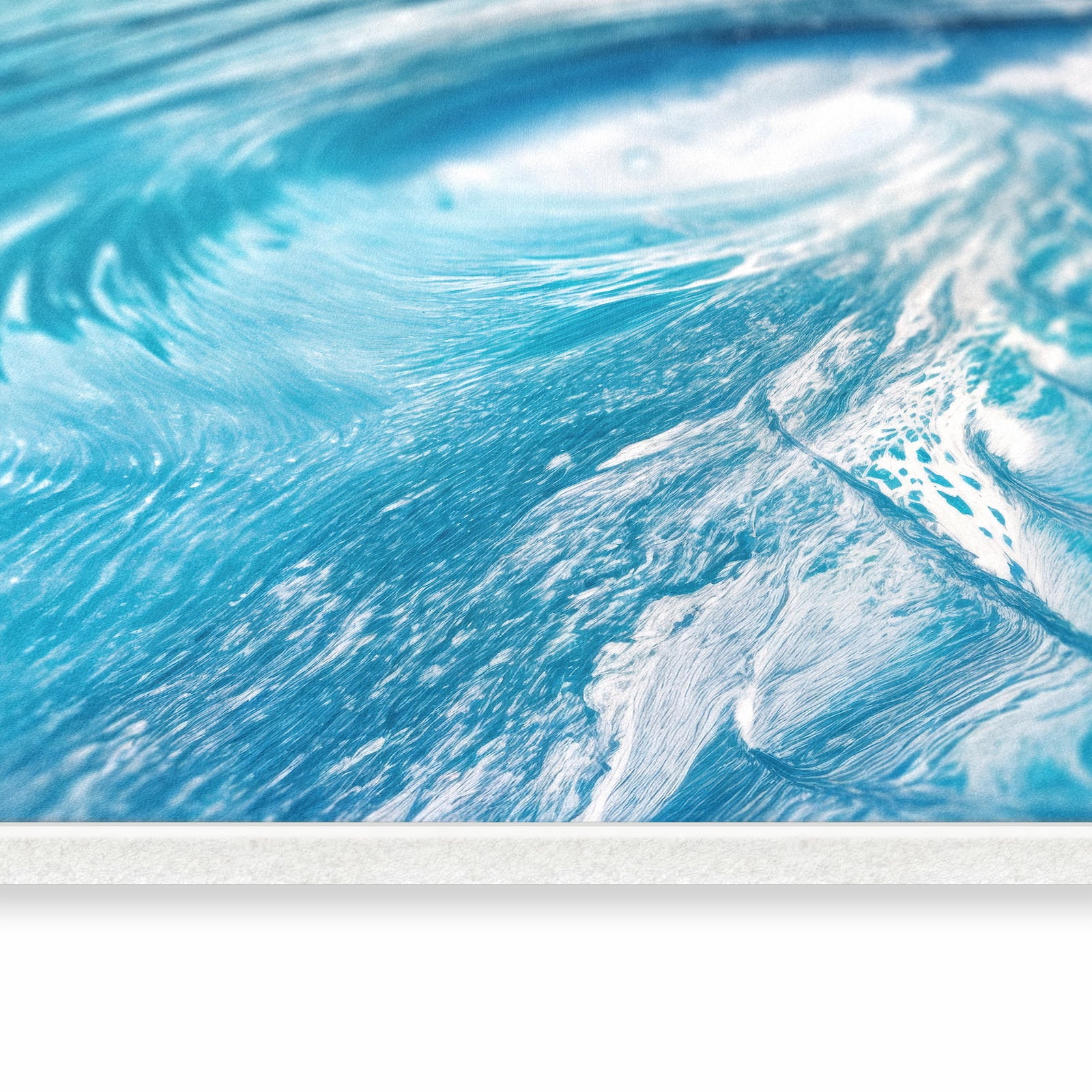 Langlebiger Küchenläufer mit Motiv Riesige Welle Strand in seitlicher Ansicht