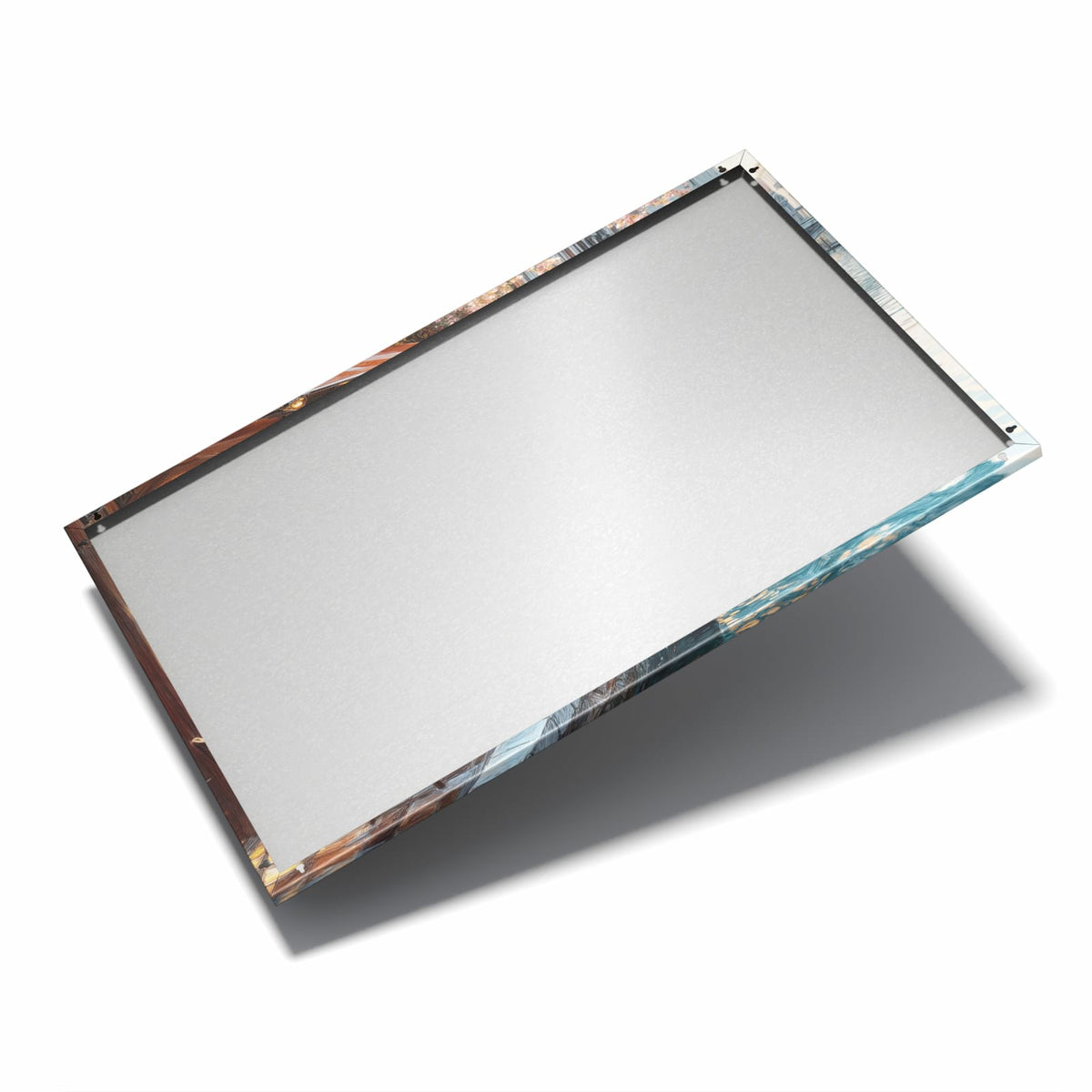 Nur 7 mm – liegt eng an der Wand – Metall Magnettafel - Kanalcafé in Venedig