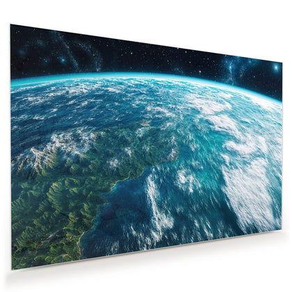 Wandbild mit dem Motiv Ozeane aus dem Orbit