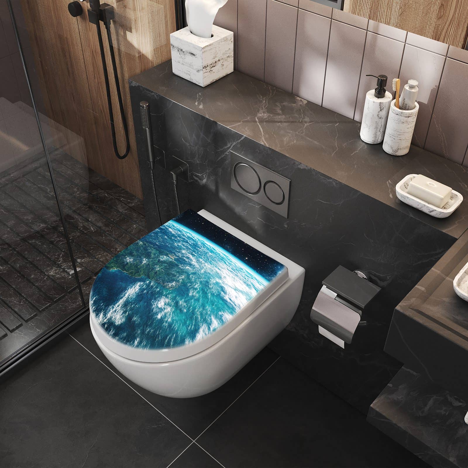 WC-Sitz mit Absenkautomatik Wunderschöne Erde