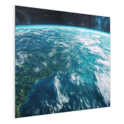 Magnettafel mit dem Motiv Ozeane aus dem Orbit