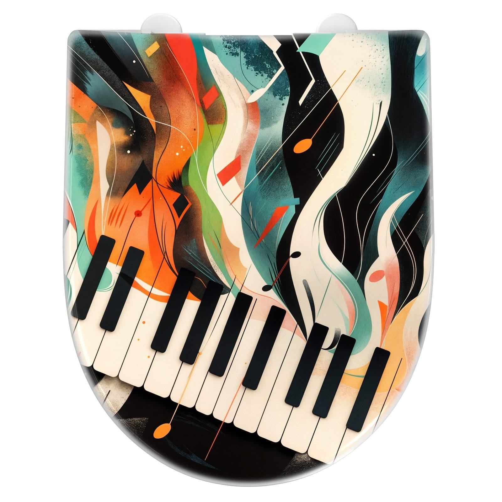 WC-Sitz mit Absenkautomatik Farben Klavier