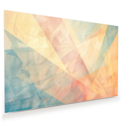 Wandbild mit dem Motiv Geometrie in Pastell