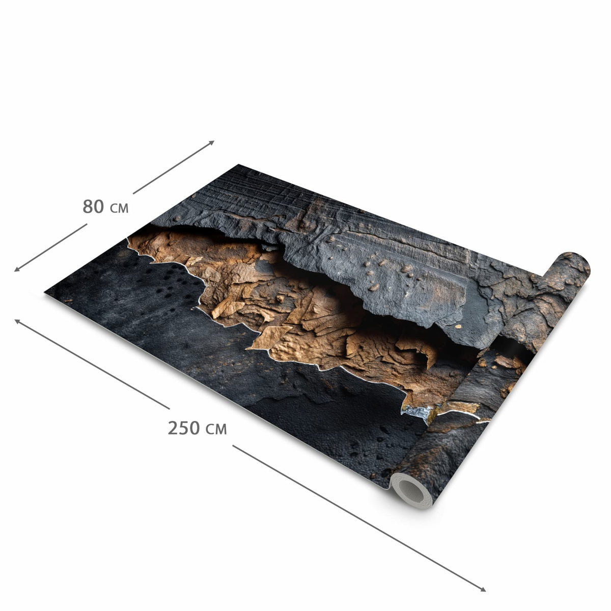 Komfortabler Bodenläufer mit Motiv Abstrakte Struktur in der Grösse 90x240 cm