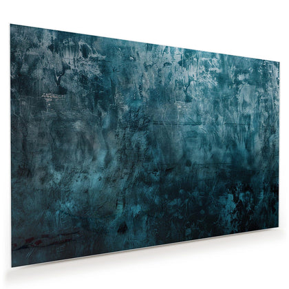 Wandbild mit dem Motiv Petrolblaue Wand