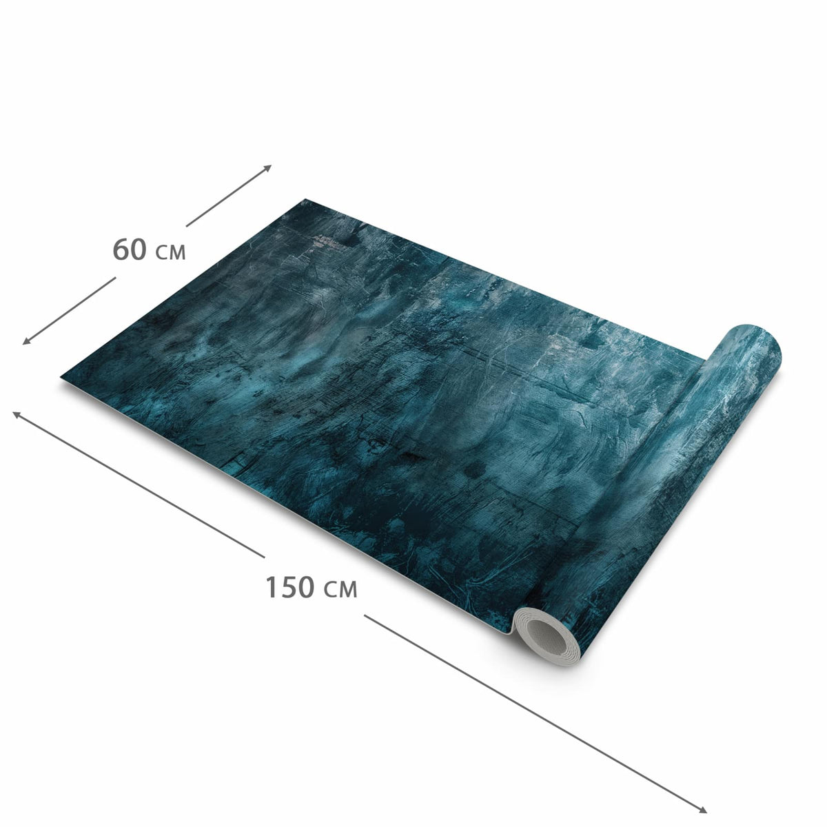 Waschbarer Küchenläufer mit Motiv Textur Wand Kunst in der Größe 60x240 cm für angenehme Haptik