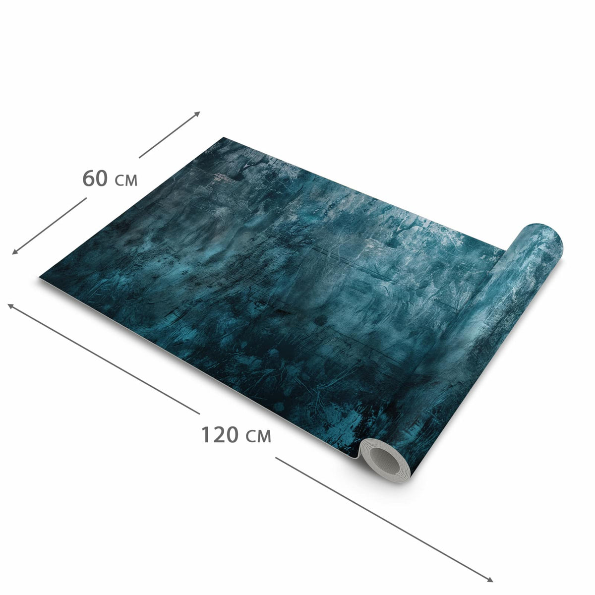 Waschbarer Küchenläufer mit Motiv Textur Wand Kunst in der Grösse 60x240 cm