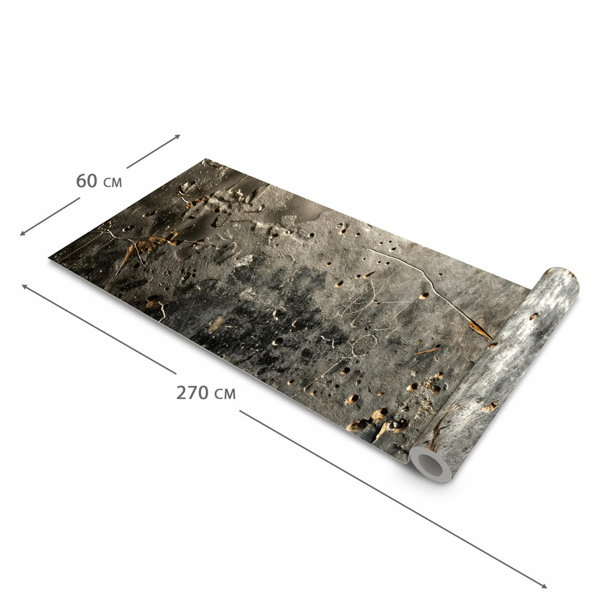 Wasserabweisender Läufer für die Küche mit Motiv Abstrakte Oberfläche in der Grösse 60x180 cm