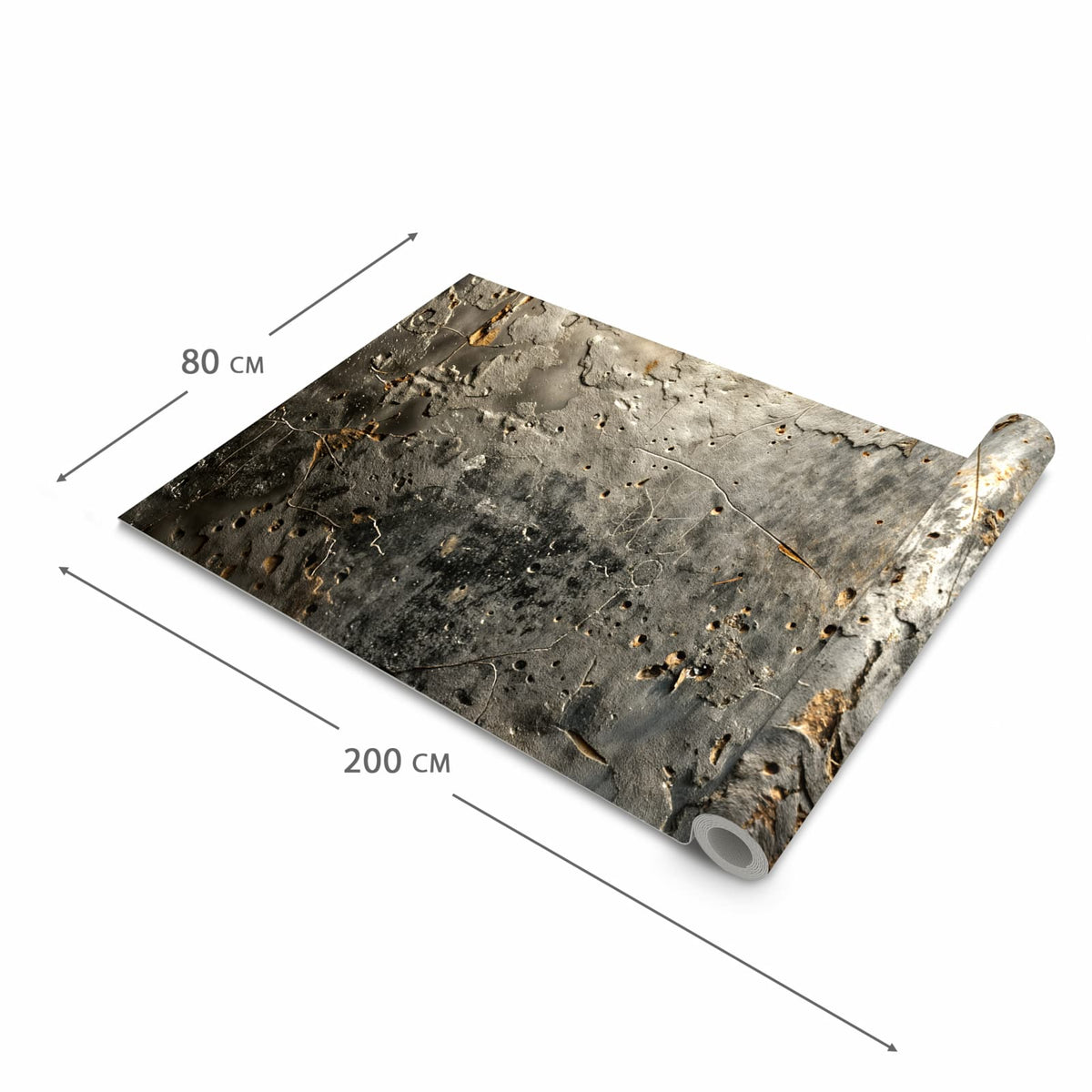 Geruchsneutraler Küchenteppich mit Motiv Abstrakte Oberfläche in der Grösse 60x180 cm