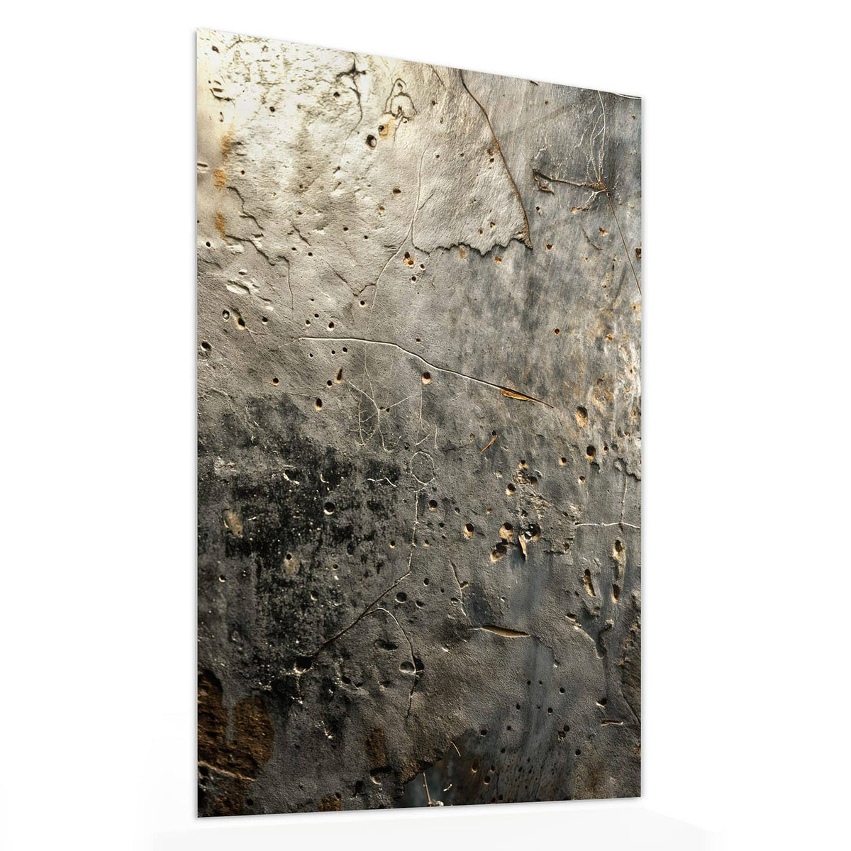11 Größen – von 30 × 60 bis 60 × 150 cm – Wandbild - Zerfressenes Metall - Hochformat
