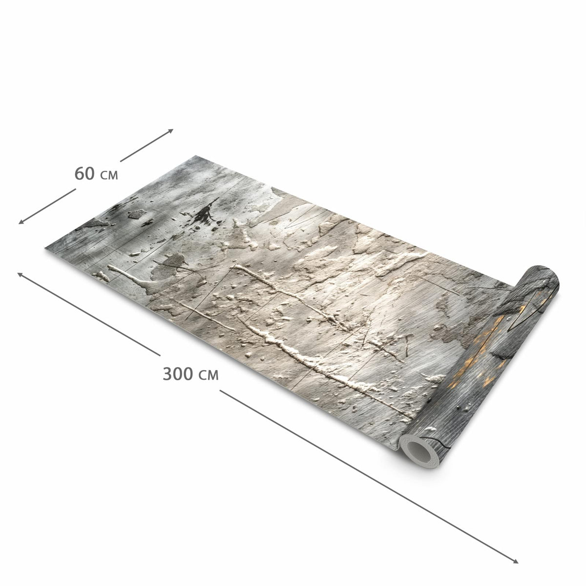 Feuchtigkeitsresistenter Küchenläufer mit Motiv Texturierte Oberfläche in der Größe 60x180 cm