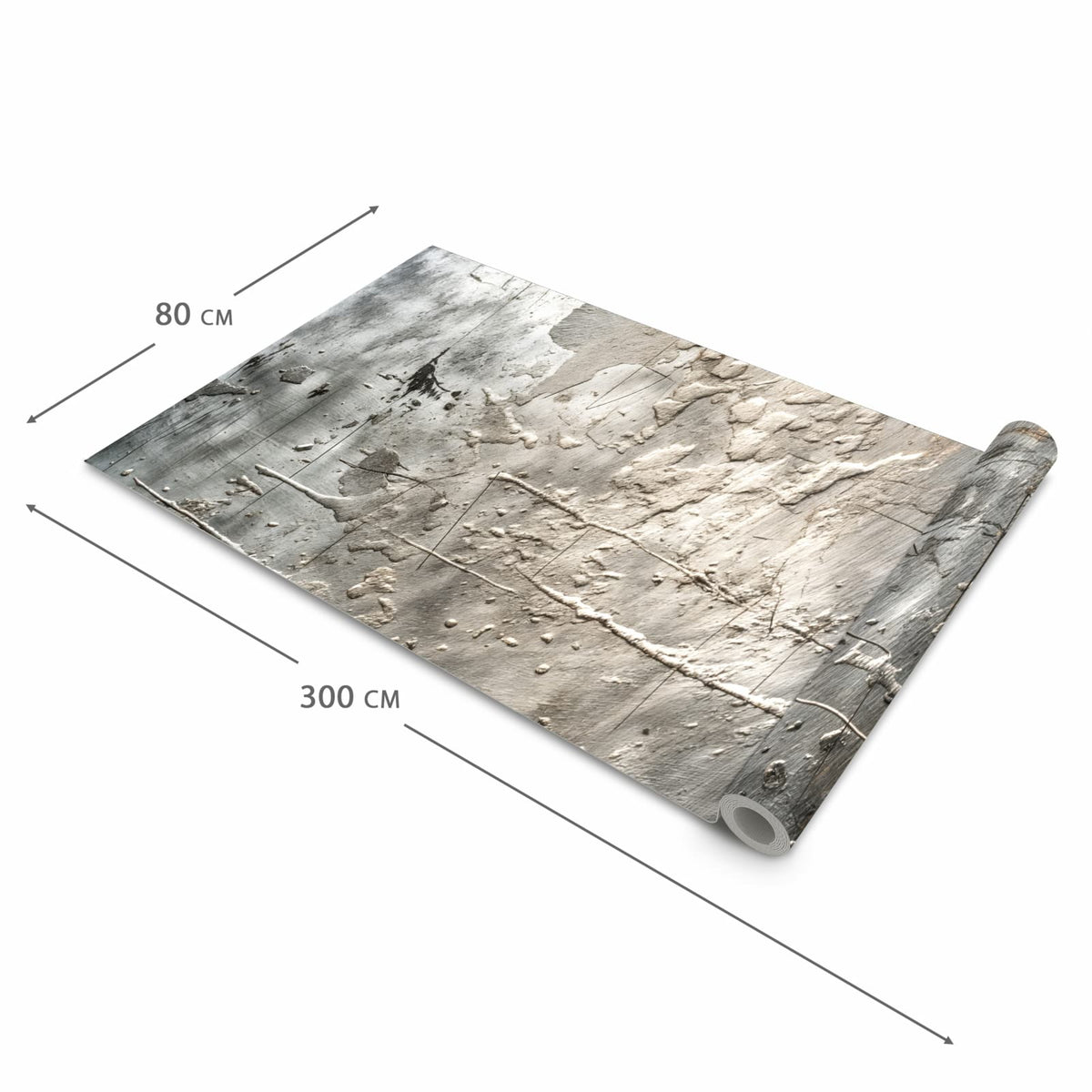 Formstabiler Küchenteppich mit Motiv Texturierte Oberfläche in der Grösse 60x180 cm