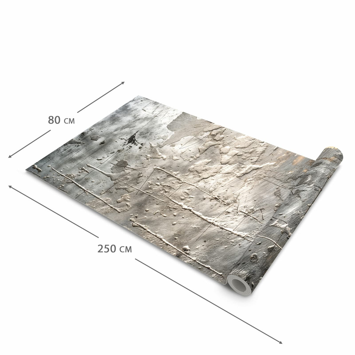 Bodenschonender abwaschbarer Küchenteppich mit Motiv Texturierte Oberfläche in der Grösse 60x180 cm