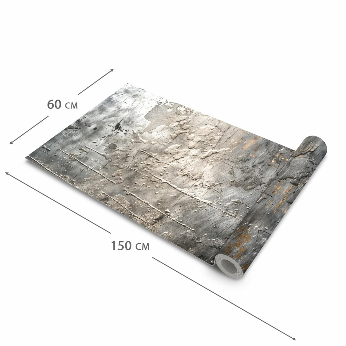 Strapazierfähiger waschbarer Küchenläufer mit Motiv Texturierte Oberfläche in der Größe 60x180 cm