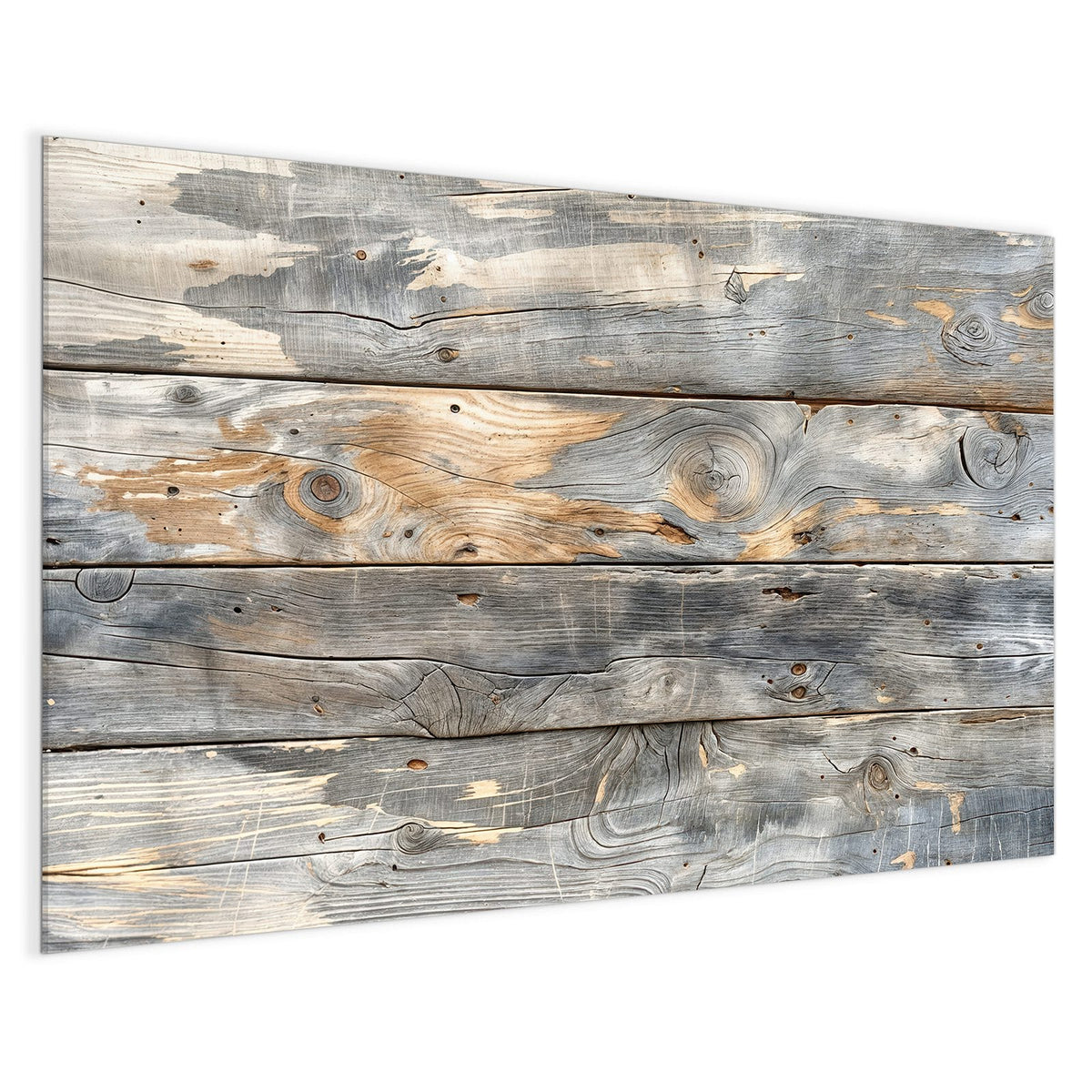 4 mm Glas statt lackiertem Blech – Magnettafel - Graue Holzplanken