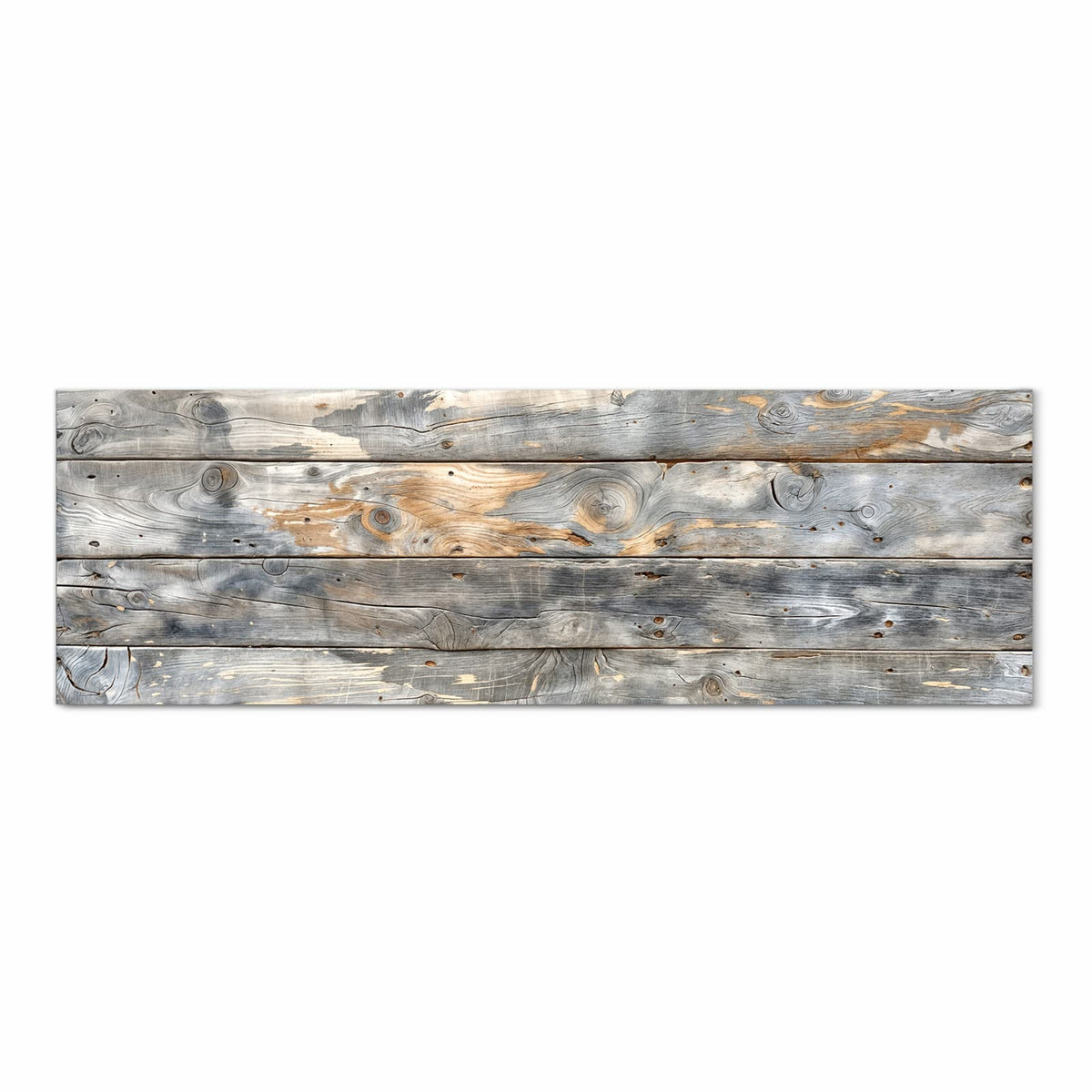 Küchenteppich mit Motiv Vintage Holzplanken in Frontansicht für sicheres Aufbewahren