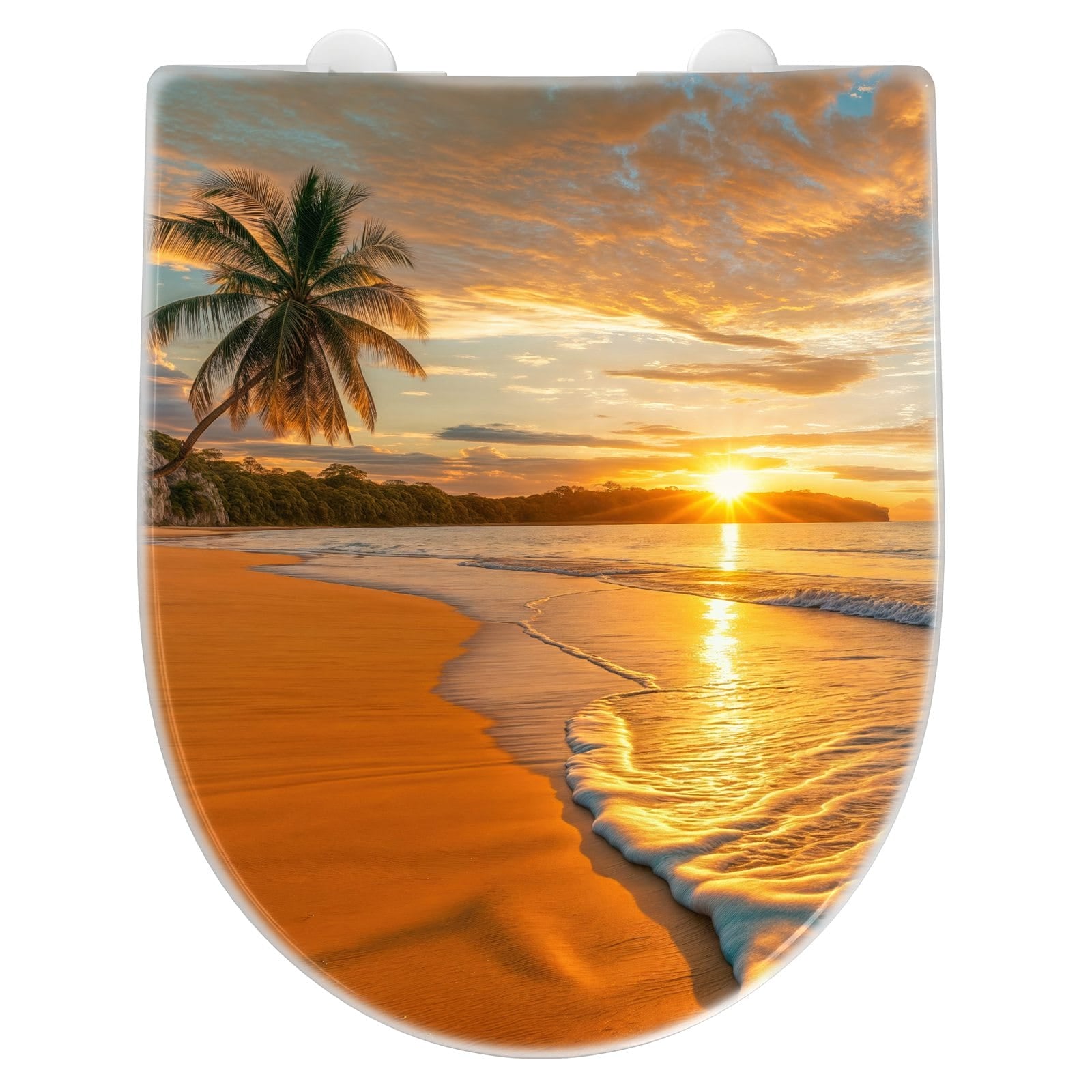 WC-Sitz mit Absenkautomatik Strand von Sonnenuntergang