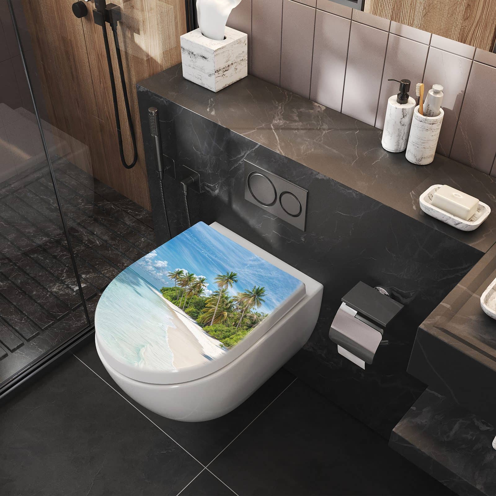 WC-Sitz mit Absenkautomatik Strand von Tropischer