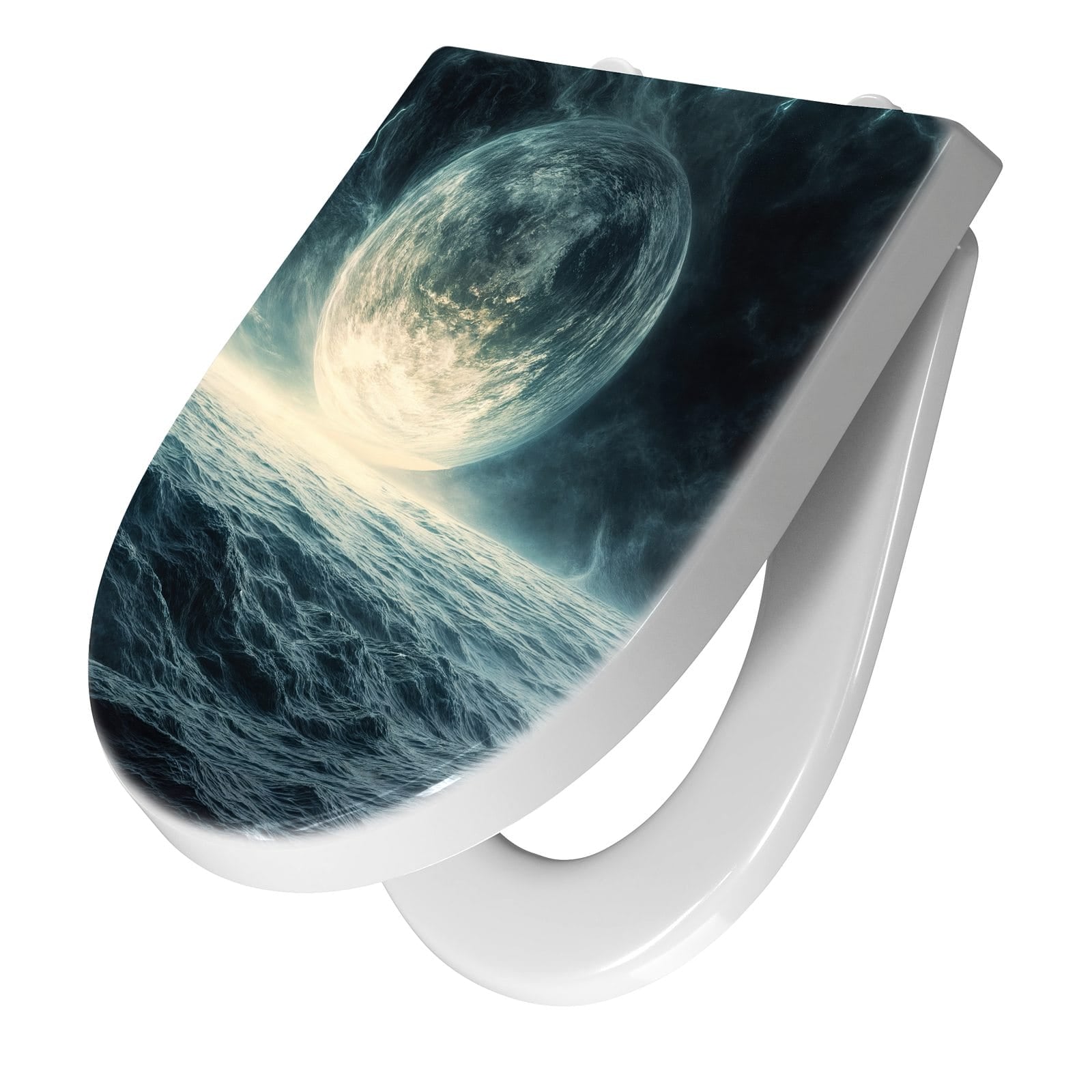 WC-Sitz mit Absenkautomatik Sterne im Kosmos