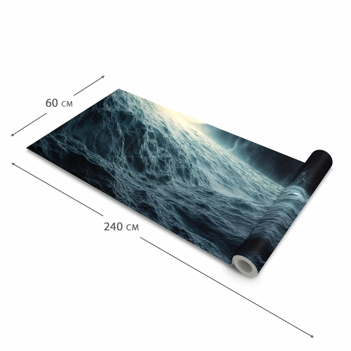 Komfortabler moderner Küchenläufer mit Motiv Sterne im Kosmos in der Grösse 90x180 cm