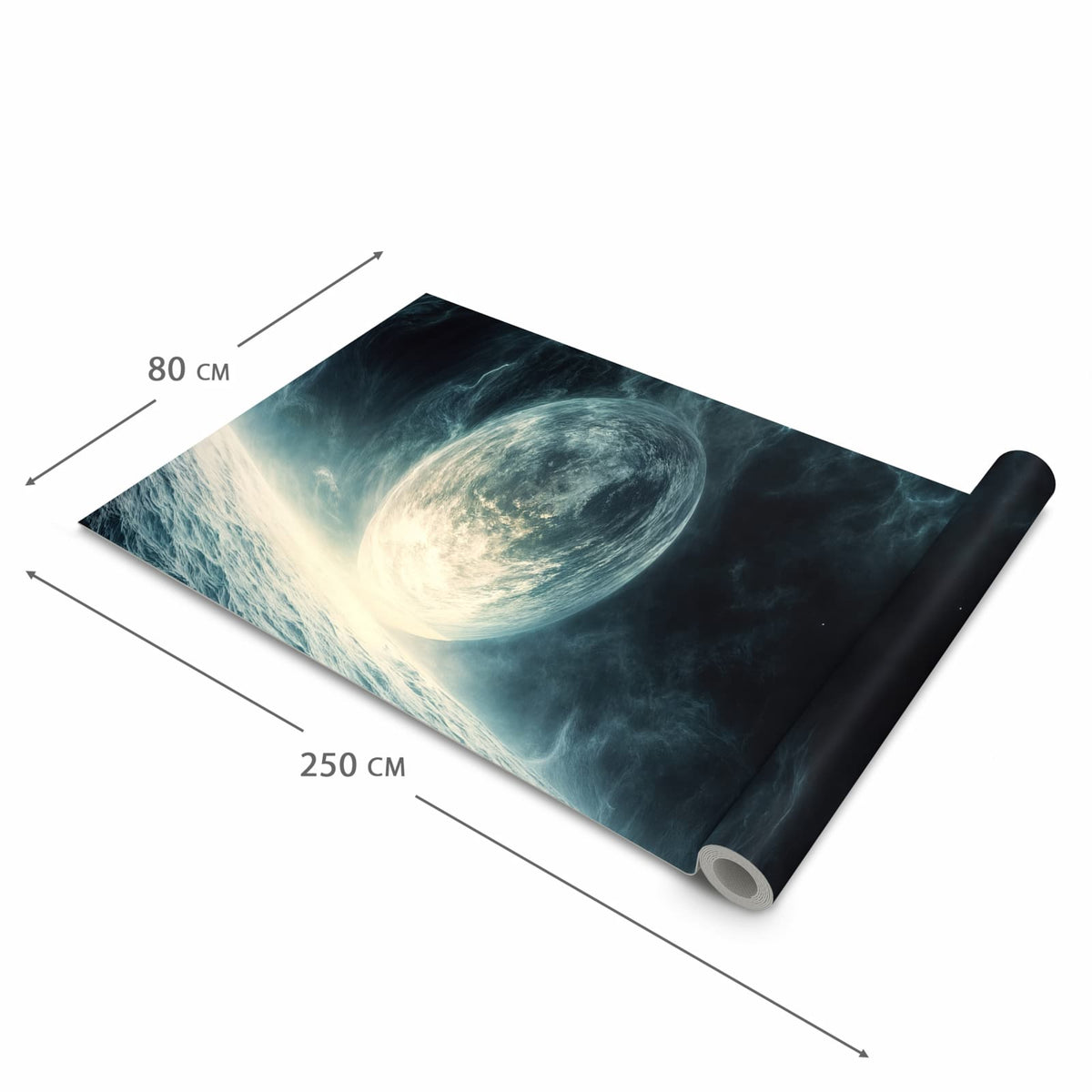 Strapazierfähiger Küchenteppich mit Motiv Sterne im Kosmos in der Grösse 90x180 cm