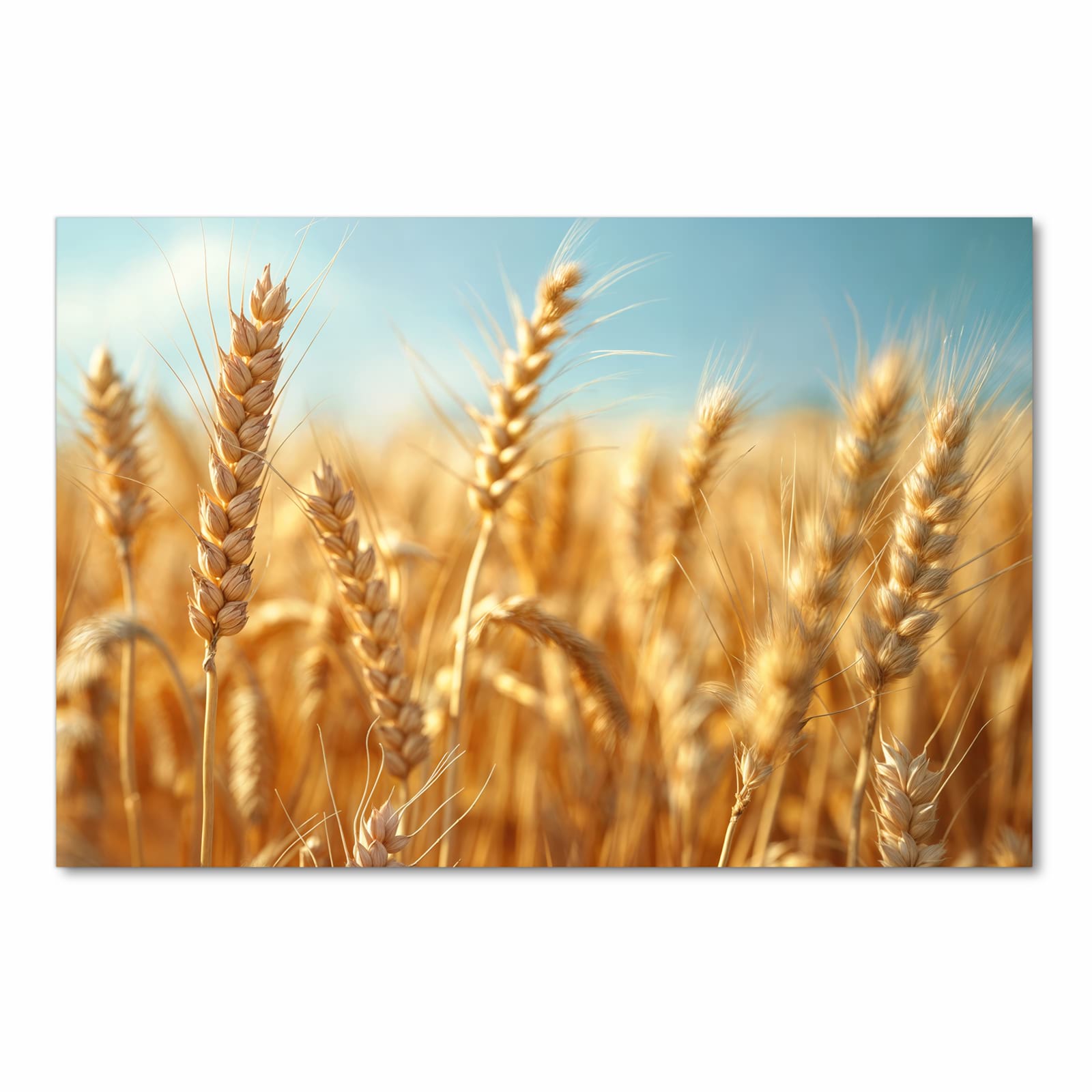 Geruchsneutraler Küchenläufer mit Motiv Sanfte Weizenfeld in Frontansicht