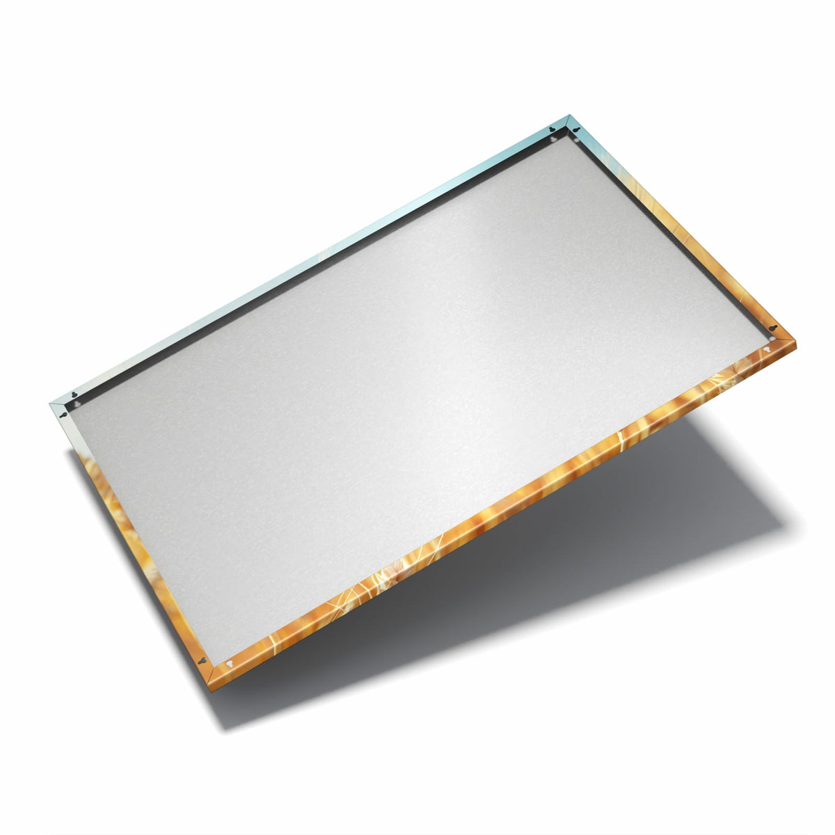 Nur 7 mm – liegt eng an der Wand – Metall Magnettafel - Weizen im Sonnenlicht