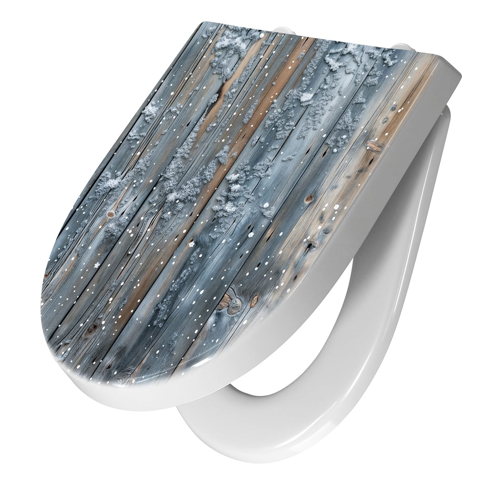 WC-Sitz mit Absenkautomatik Winter Holzpaneele