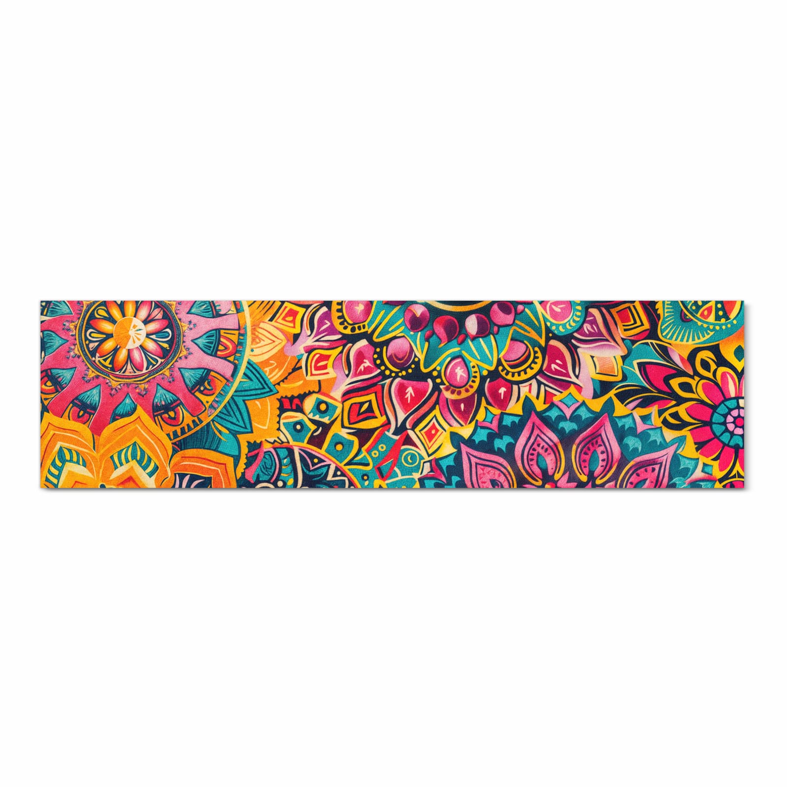 Komfortabler rutschfester Küchenläufer mit Motiv Mandala Design in Frontansicht