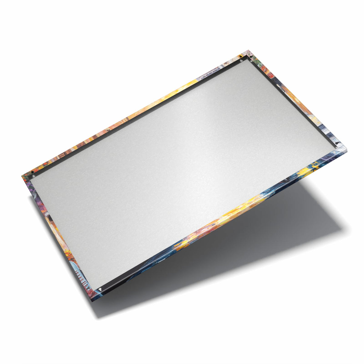 Nur 7 mm – liegt eng an der Wand – Metall Magnettafel - Gondel in Venedig
