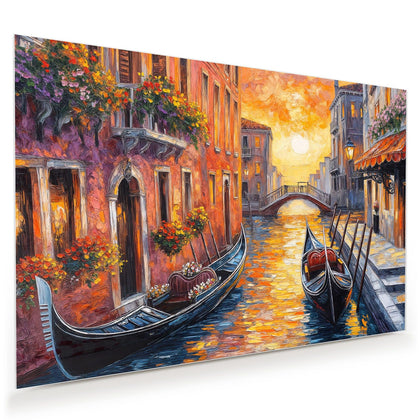 Wandbild mit dem Motiv Gondel in Venedig