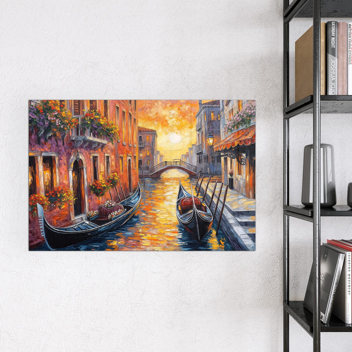 9 Größen – von 30 × 30 bis 120 × 90 cm – Magnettafel - Gondel in Venedig