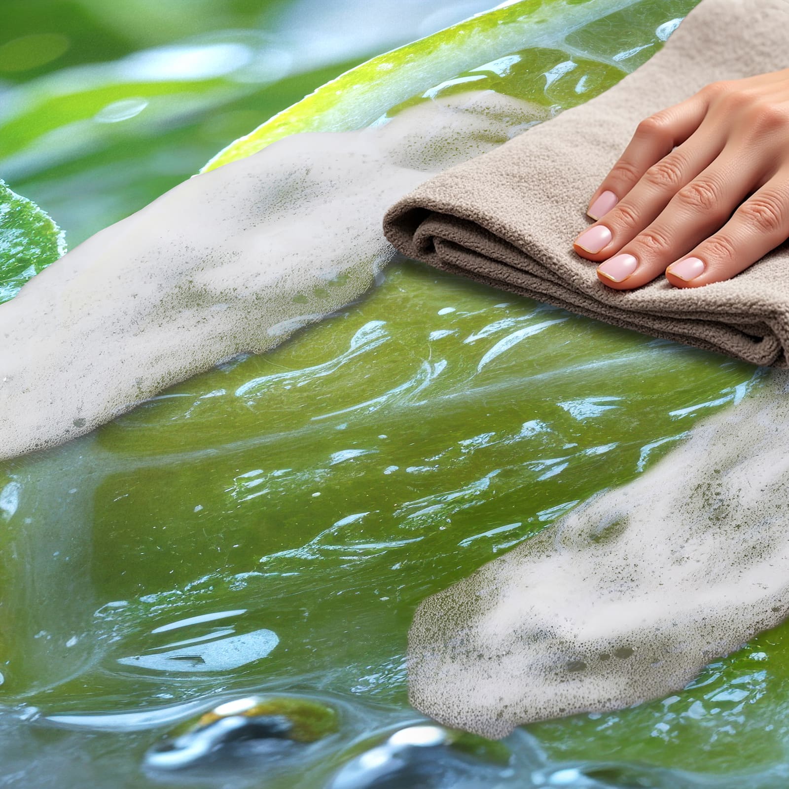 Hygienischer waschbarer Teppich Küche mit Motiv Erfrischende Limette - einfach zu Reinigung
