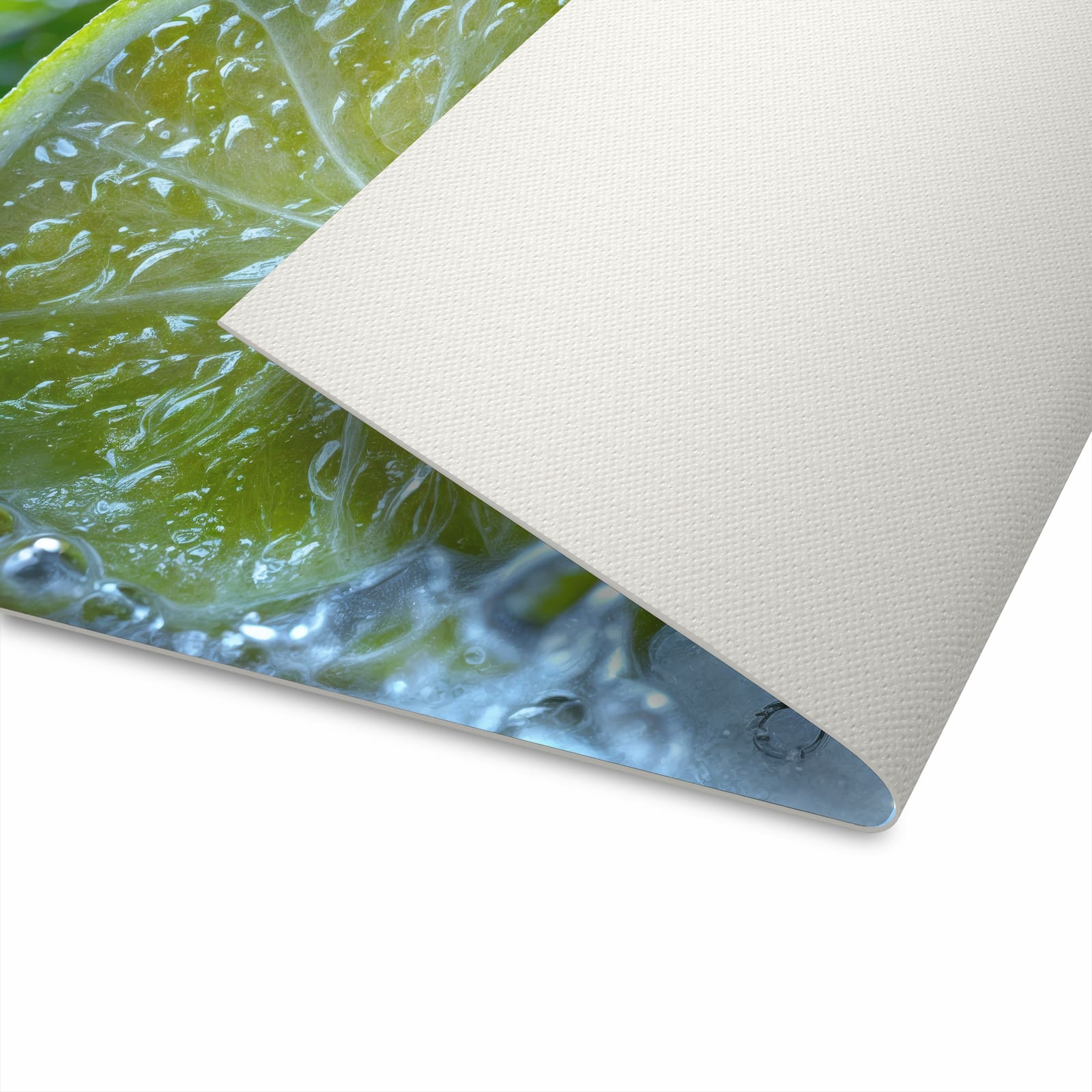 Rutschfester Läufer mit Motiv Erfrischende Limette spart Zeit bei der Reinigung