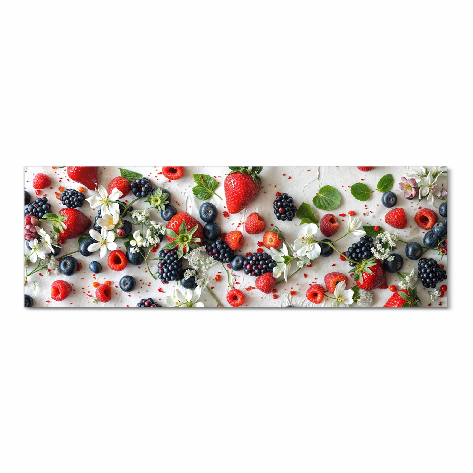 Geräuschdämpfender Küchenteppich mit Motiv Beeren von Bunte in Frontansicht