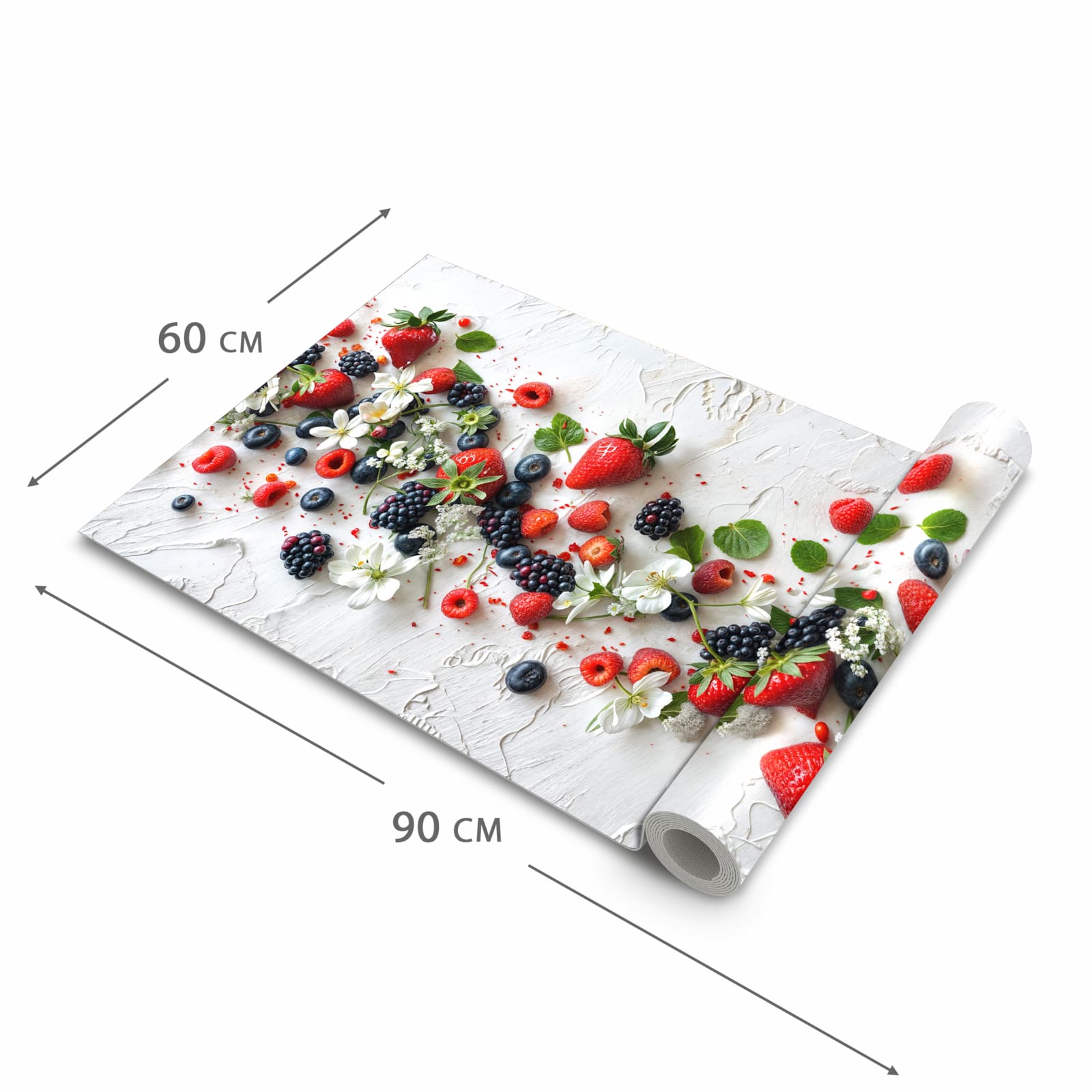 UV-beständiger Läufer für die Küche mit Motiv Beeren von Bunte in der Grösse 60x270 cm