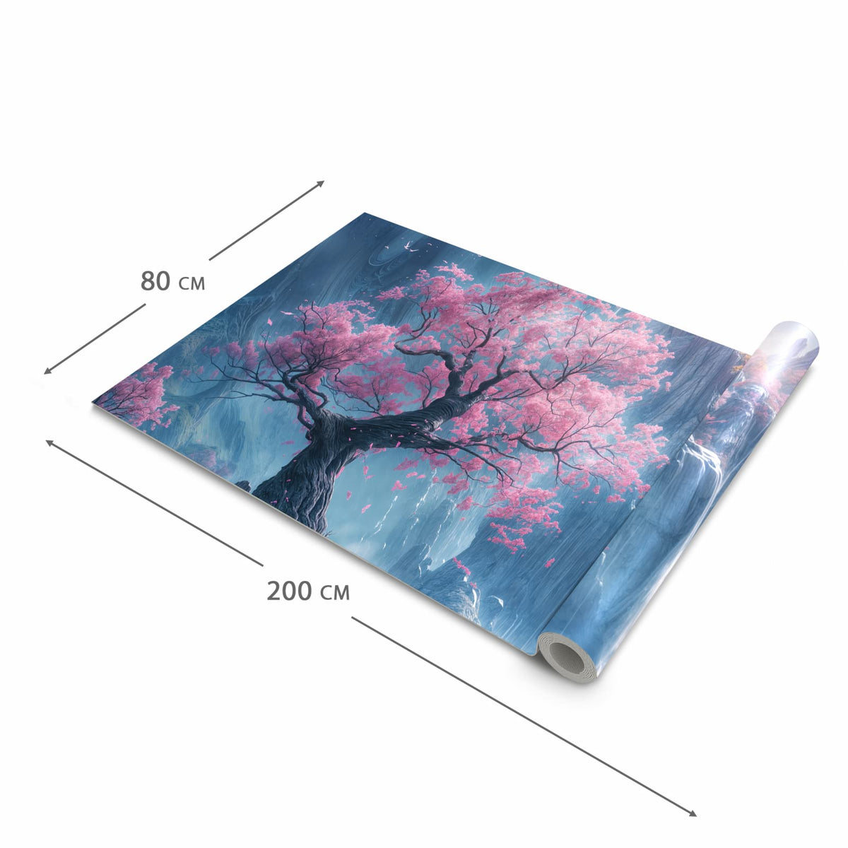 Geruchsneutraler Küchenteppich mit Motiv Zauberhafte Landschaft in der Grösse 60x180 cm