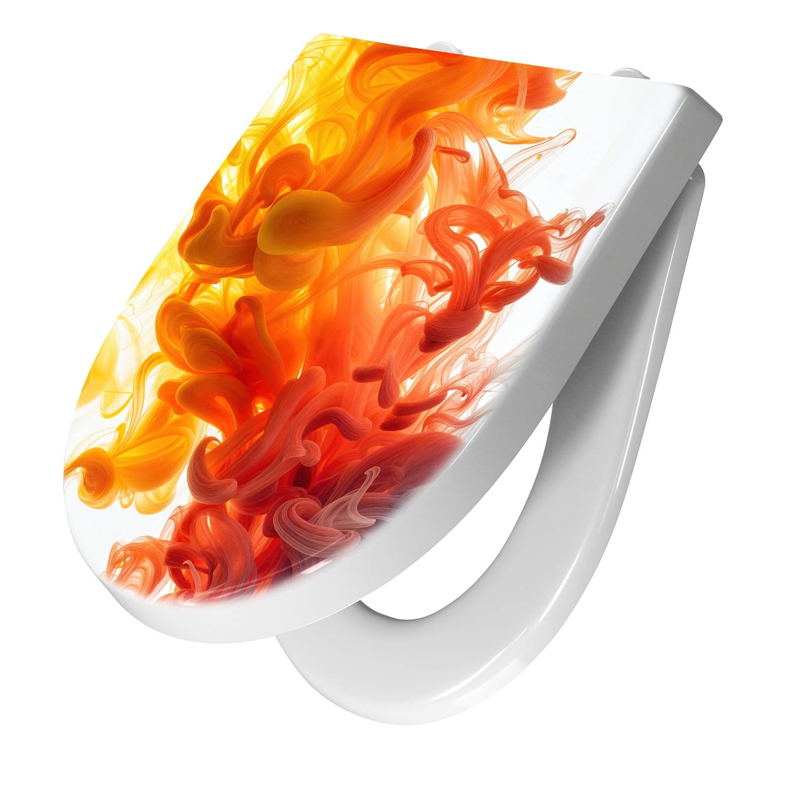 WC-Sitz mit Absenkautomatik Farbige_ Wirbel