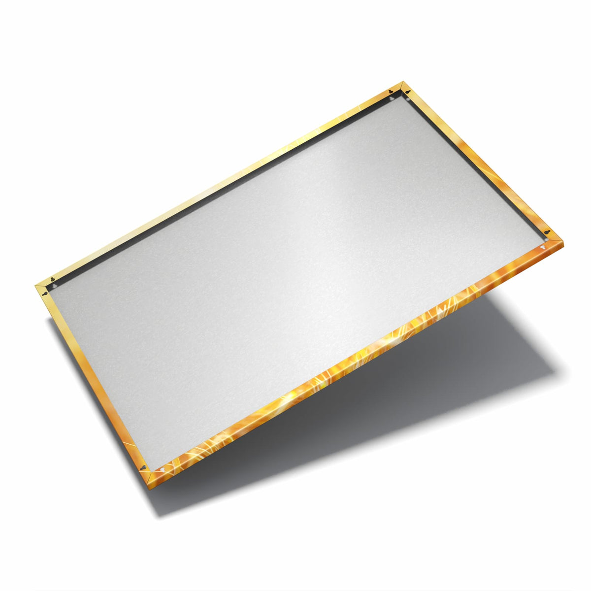 Nur 7 mm – liegt eng an der Wand – Metall Magnettafel - Weizen im Gegenlicht