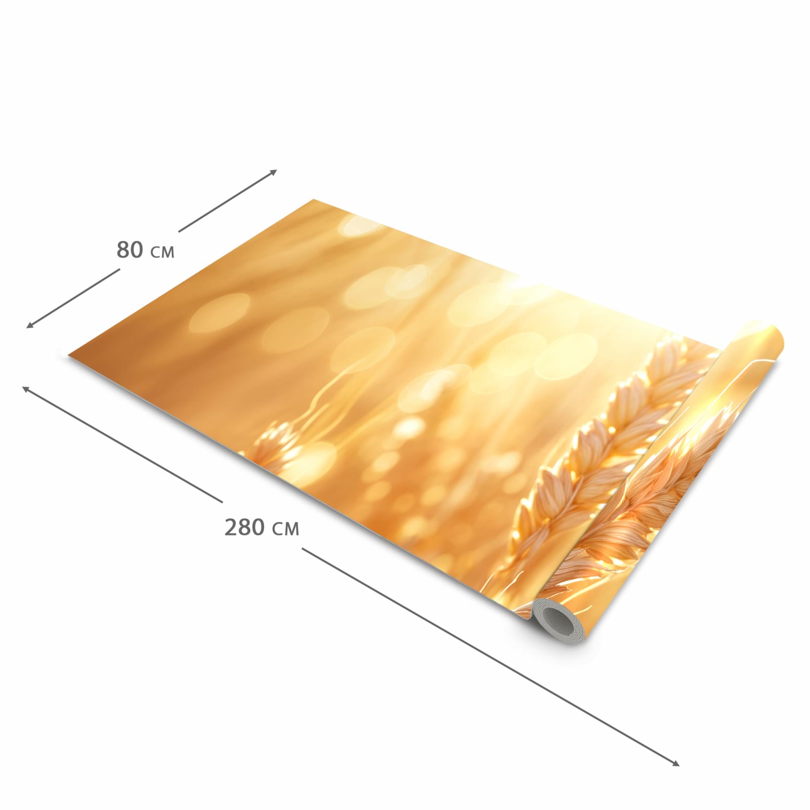 Bodenläufer mit Motiv Weizenfelder in der Grösse 60x150 cm für sichere Aufbewahrung