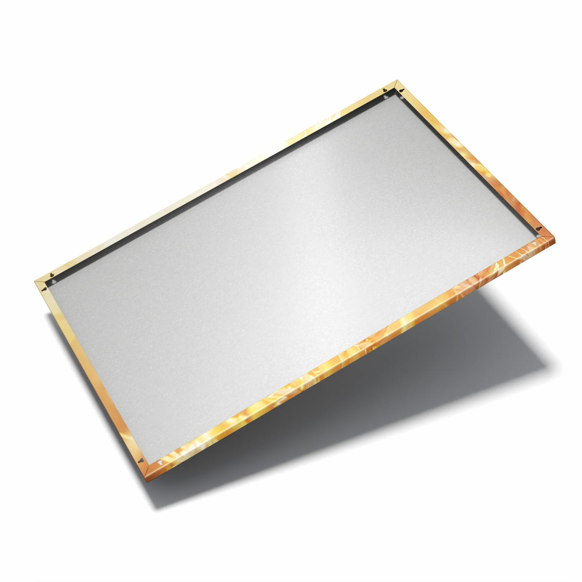 Nur 7 mm – liegt eng an der Wand – Metall Magnettafel - Reife Weizenähren