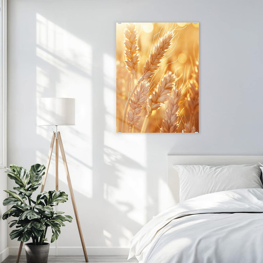 Maße Wandbild - Reife Weizenähren - Hochformat
