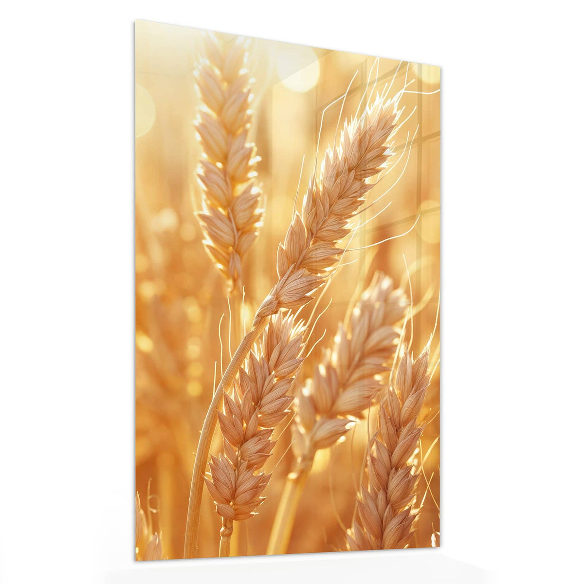 11 Größen – von 30 × 60 bis 60 × 150 cm – Wandbild - Reife Weizenähren - Hochformat